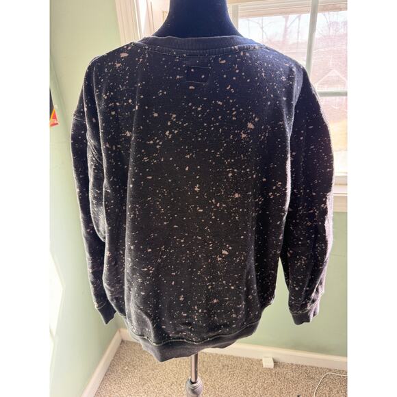 Pit Viper Key Player Splatter Crewneck Pullover Neon Green Logo Sweatshirt - Picture 4 of 6